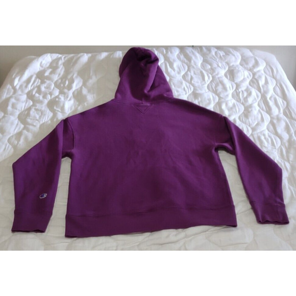 Champion Hoodie and Pant Set Womens M 100 Anniversary Chenille Logo Purple - Picture 10 of 16